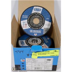BOX OF TYROLIT 2-IN-1 STEEL 4-1/2"X3/32"X7/8"