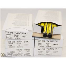6 CASES OF WS 3/8 BLACK PAINTSTIK CRAYONS