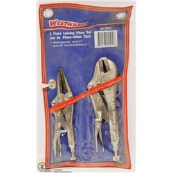 2PC WESTWARD LOCKING PLIERS SET