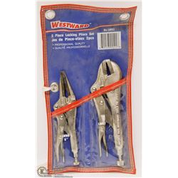 2PC WESTWARD LOCKING PLIERS SET