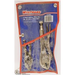 2PC WESTWARD LOCKING PLIERS SET