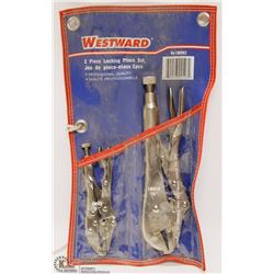 2PC WESTWARD LOCKING PLIERS SET
