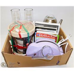 FLAT OF KITCHEN WARE