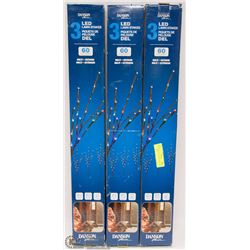 3 BOXES LED LAWN STAKES, NEW IN BOXES
