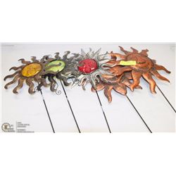 SET OF 5 CELESTIAL GARDEN STAKES INCLUDING
