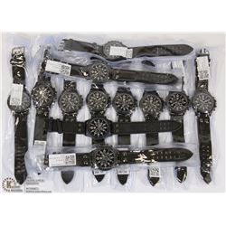 LOT OF 10 NEW MENS WATCHES