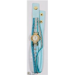 NEW  DESIGNER TEAL BRACELET WATCH