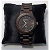 Image 1 : 9 - DARK WOODEN BEZEL & BAND WATCH