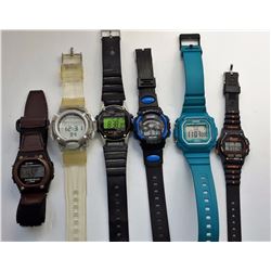 4 - LOT OF 6 DIGITAL WATCHES