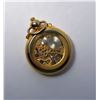 Image 2 : 17 - GOLD TONE SKELETON  POCKET WATCH