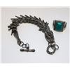 Image 1 : 13 - TIBETAN SILVER DRAGON BRACELET & RING