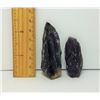 Image 1 : 10 - LOT OF 2 NATURAL PURPLE AMETHYST CRYSTALS
