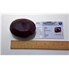 Image 1 : 7 - HUGE NATURAL OVAL RUBY GEMSTONE & COA