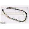 Image 1 : #25-NATURAL INDIA AGATE LOOSE BEAD NECKLACE 15"