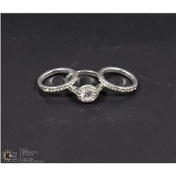 INFINITE ROMANCE 3PC CZ ENGAGEMENT SET