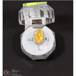 #34- AUSTRALIA TRIPLE OPAL GEMSTONE RING