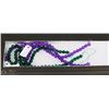 Image 1 : #64-GREEN EMERALD & RUSSIAN AMETHYST NECKLACE