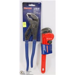 WESTWARD 12" TONGUE & GROOVE PLIERS (CURVED