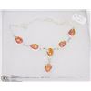 Image 1 : # 38-AUSTRALIA TRIPLE OPAL GEMSTONE NECKLACE