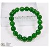 Image 1 : #6-NATURAL GREEN JADE BRACELET