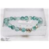 Image 1 : #4-FLORAL TURQUOISE BRACELET