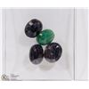 Image 1 : #61-NATURAL SAPPHIRE & EMERALD GEMSTONES 62CT