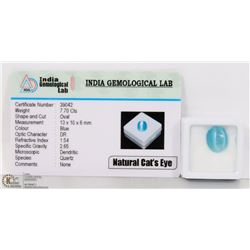 #13-NATURAL CAT'S EYE GEMSTONE 7.70CT