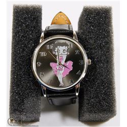 BETTY BOOP WATCH BLACK STRAP