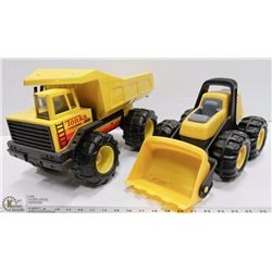 TONKA DUMP TRUCK & LITTLE TIKES LOADER