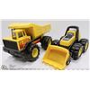 Image 1 : TONKA DUMP TRUCK & LITTLE TIKES LOADER