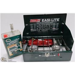NEW COLEMAN EASYLITE CAMP STOVE W/ EXTRA EQUITTER,