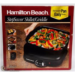 HAMILTON BEACH STEP SAVOR SKILLET/GRIDDLE