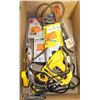 Image 1 : BOX WITH ASSORTED HAND TOOLS, STAPLERS