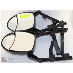 PAIR OF WRAP AROUND MIRROR EXTENSIONS, ADJUSTABLE,