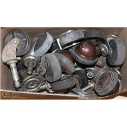 BOX OF ASST CASTOR WHEELS