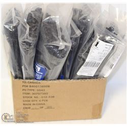 LOT OF 15 BAGS OF ASSORTED SMALL BLACK ZIPTIES