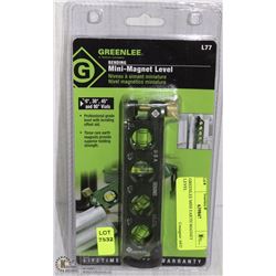GREENLEE MINI EARTH MAGNET LEVEL