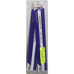 2 PACKS (20 PIECES) OF LENOX 12" HACKSAW BLADES