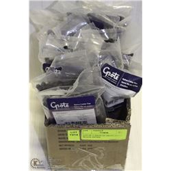 LOT OF 11 BAGS OF GROTE SMALL BLACK ZIPTIES