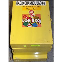 LOT OF 4 SAFETY LOCK BOXES