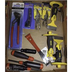 FLAT OF NEW ASSORTED HAND-TOOLS