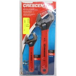 CRESCENT BRAND ADJUSTABLE WRENCH SET