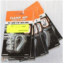 6 LEHIGH CLAMP SETS