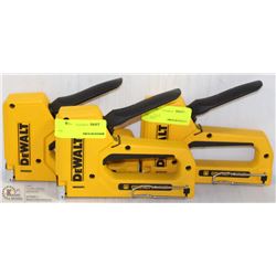 SET OF 3 DEWALT HAND STAPLERS, SMALL