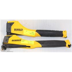 PAIR OF DEWALT HAMMER STAPLERS