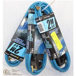 LOT OF THREE 6' -6" BLOCK HEATER EXTENSION CORDS