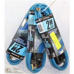 LOT OF THREE 6' -6" BLOCK HEATER EXTENSION CORDS