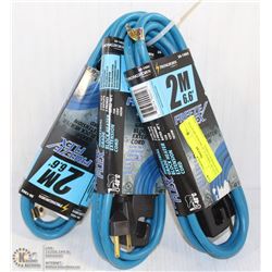 LOT OF THREE 6' -6" BLOCK HEATER EXTENSION CORDS