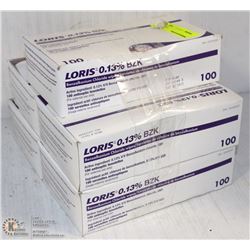 5 BOXES OF BENZALKONIUM CLORIDE WHITES, 100/BOX