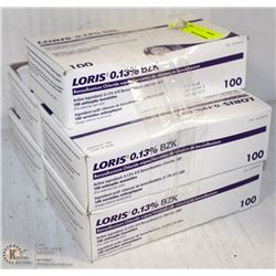 5 BOXES OF BENZALKONIUM CLORIDE WHITES, 100/BOX